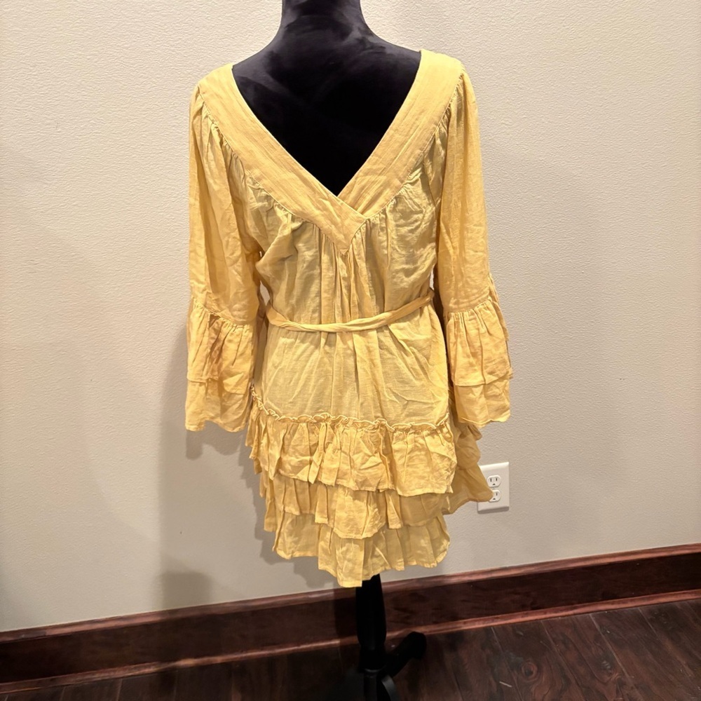 NWT Free People Gretta Mini Dress in Snd/Sable, XS, Wedding Guest Summer Party - Picture 8 of 15